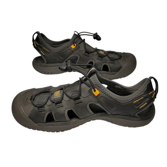 Keen SOLR Sandals Men\'s 9 Black Bungee-Cinch Non-Marking Hiking Water main image 7